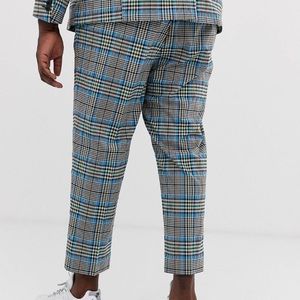 Multi colored ASOS tapered suit pants